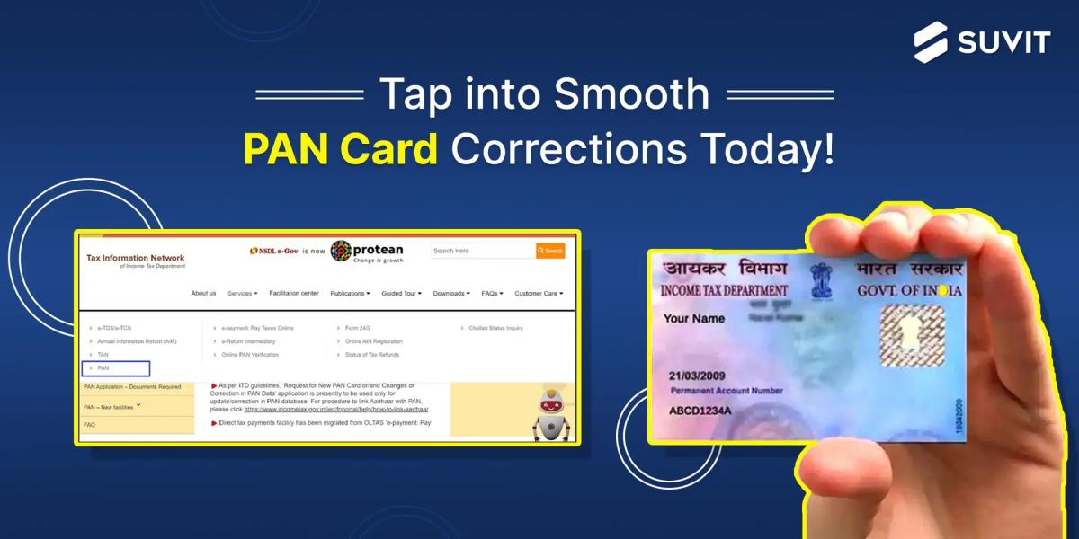 PAN Card Correction/Update: Easy Steps for Name, Address, DOB, and Mobile Number Changes